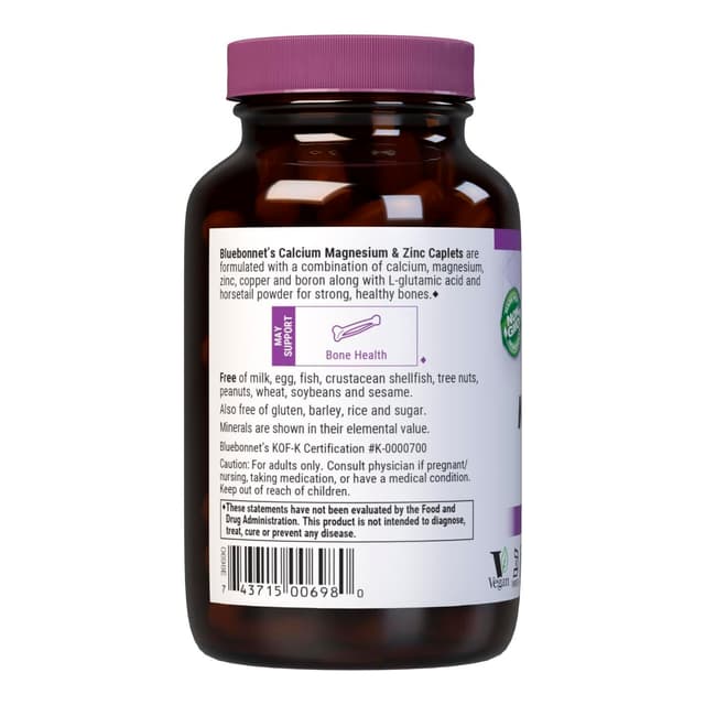 BlueBonnet — Calcium Magnesium Zinc, 90 капсул