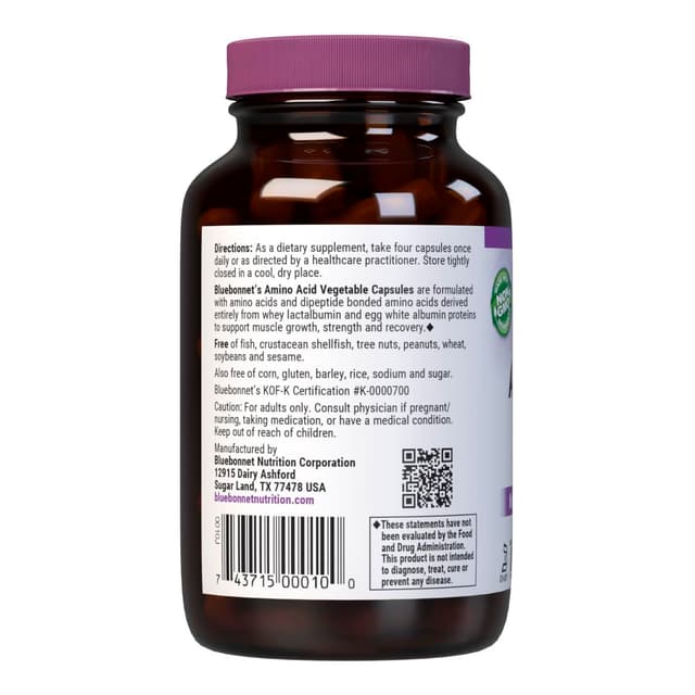 Bluebonnet - Amino Acid (Аминокислоты), 750 мг, 60 капсул