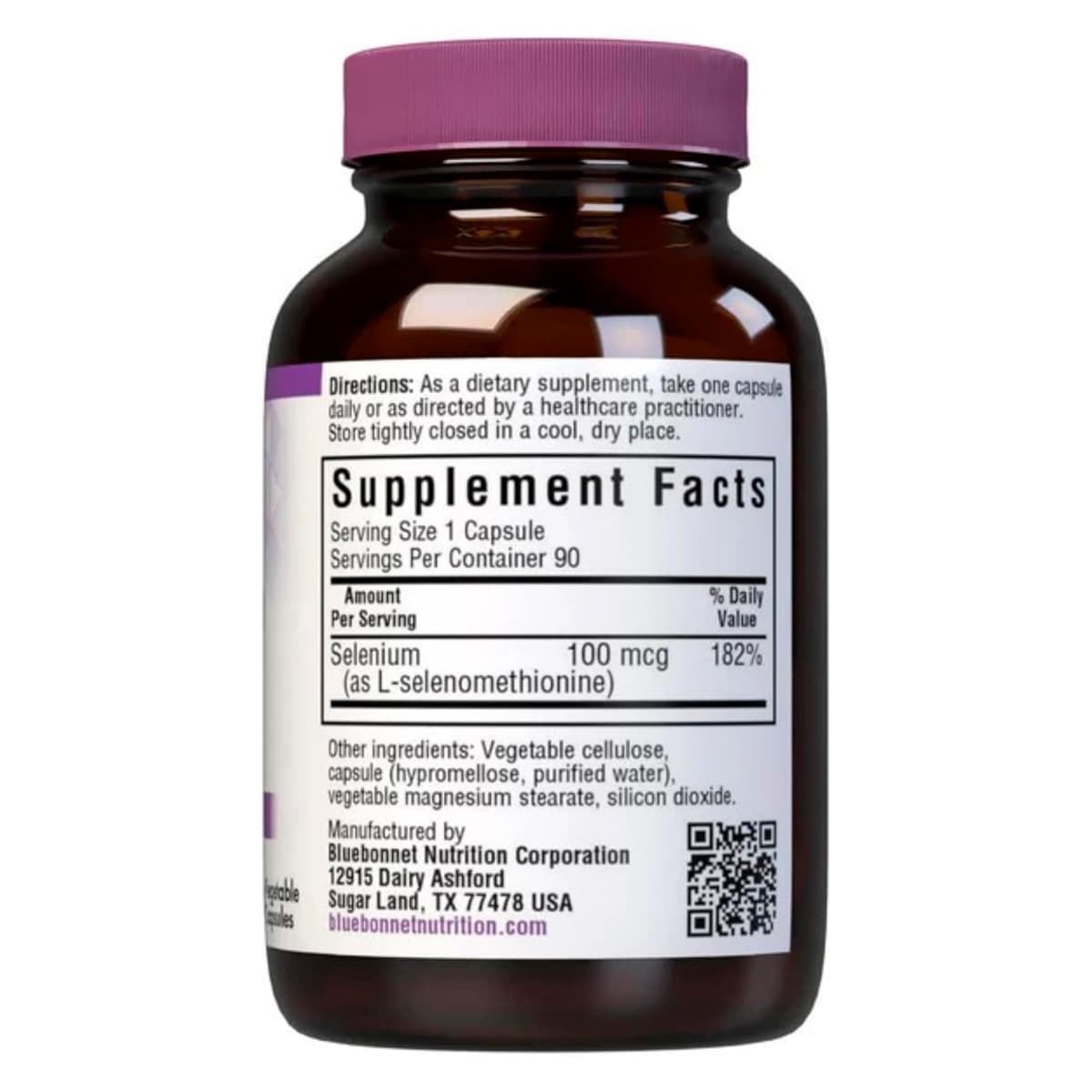 Bluebonnet Nutrition — Selenium 100 мкг, 90 капсул