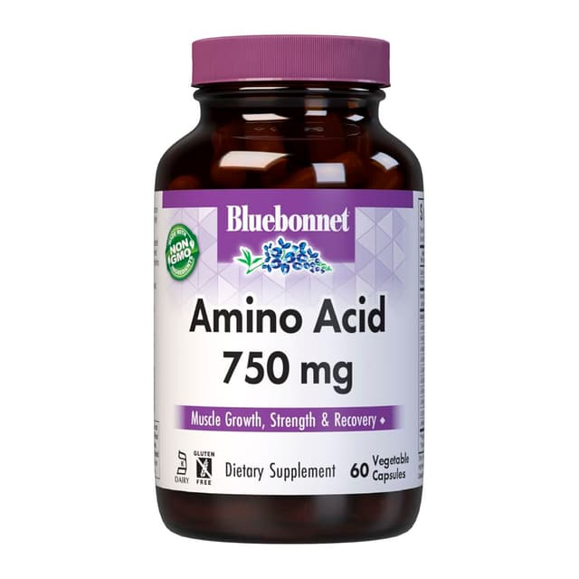 Bluebonnet - Amino Acid (Аминокислоты), 750 мг, 60 капсул
