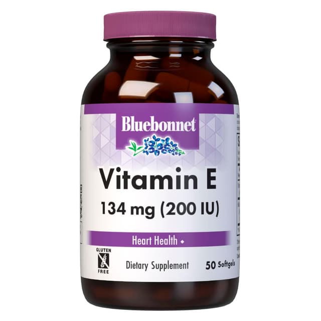 BlueBonnet - Витамин Е, 134 мг, 200 IU, 50 мягких капсул