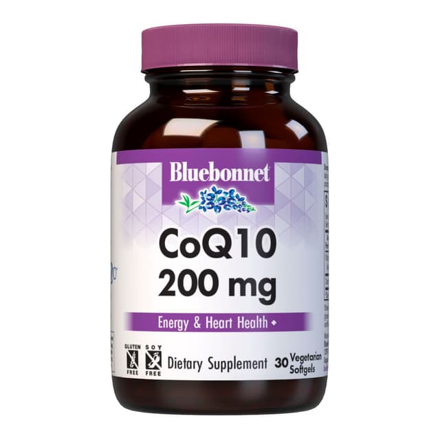 Bluebonnet Nutrition, CoQ10, 200 мг, 30 капсул