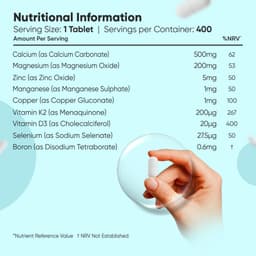 WeightWorld Calcium, Magnesium, Zinc, Vitamin D3, 400 таблеток