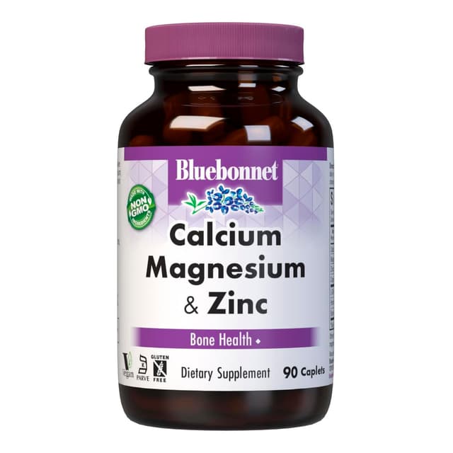 BlueBonnet — Calcium Magnesium Zinc, 90 капсул