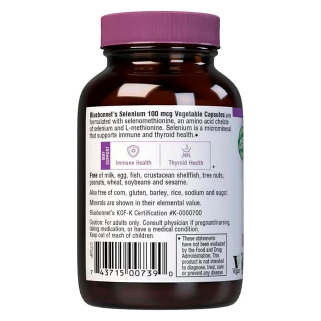 Bluebonnet Nutrition — Selenium 100 мкг, 90 капсул