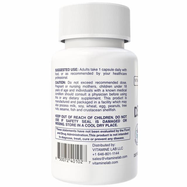 Vita Mine Lab - Витамин D3 4000 UI + K2 100 mcg, 60 капсул