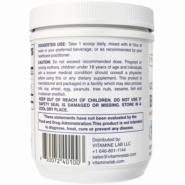 Vita Mine Lab - Коллаген и биотин с гиалуроновой кислотой, 200 гр, 60 порций