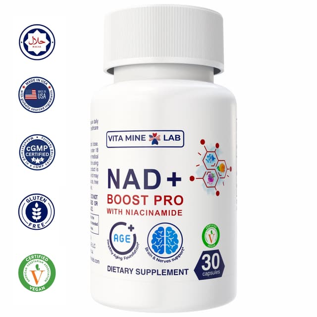 Vita Mine Lab - NAD+ Boost Pro, 30 капсул