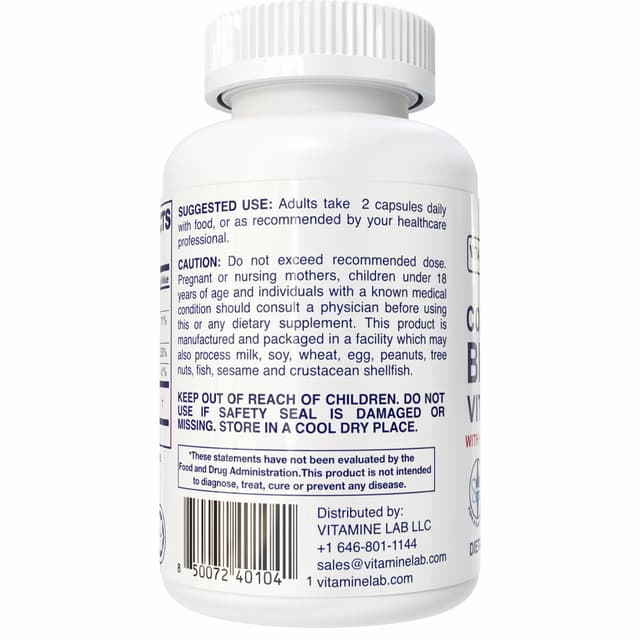 Vita Mine Lab - Коллаген, биотин, витамин С с гиалуроновой кислотой, 60 капсул