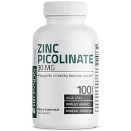 Bronson - Zinc Picolinate (Пиколинат цинка), 30 мг, 100 капсул