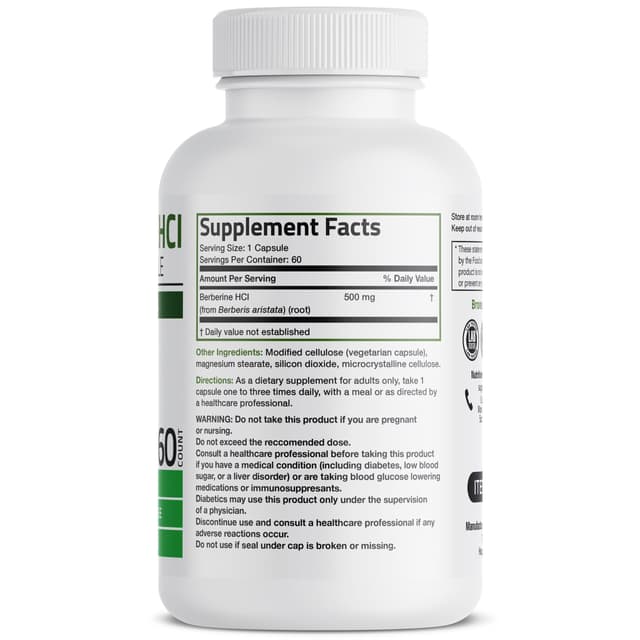 Bronson - Berberine, 500 мг, 60 капсул