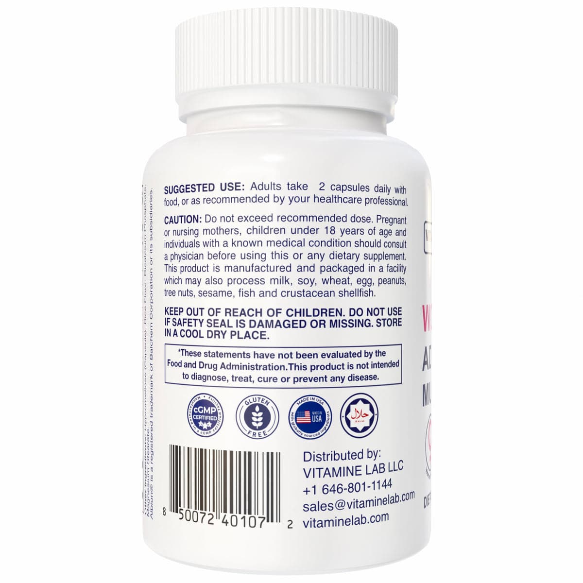 Vita Mine Lab - Women's Advanced Multivitamin, Женский улучшенный мультивитаминный комплекс, 60 капсул