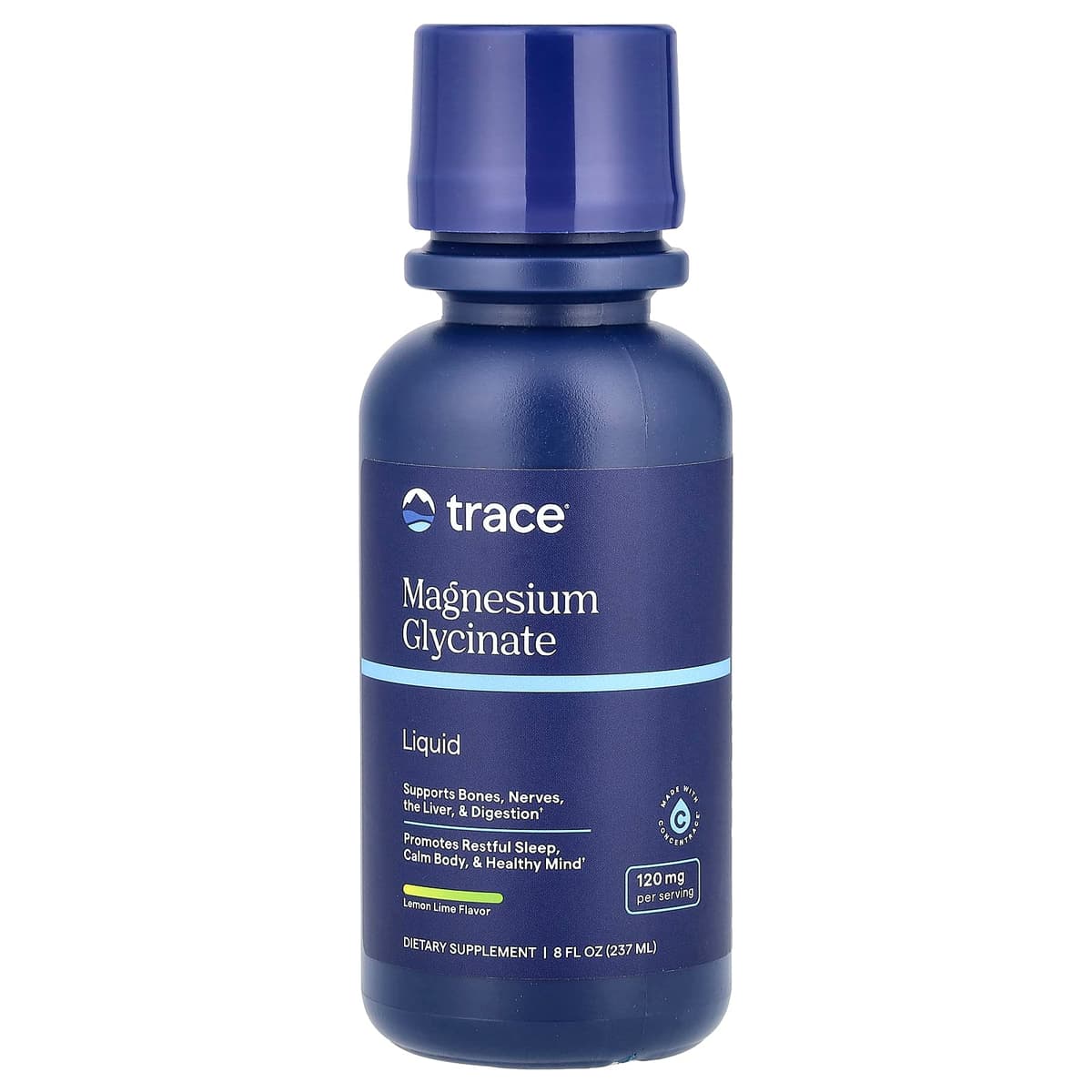 Trace, Liquid, глицинат магния, со вкусом лимона, 237 мл (8 жидк. унций)