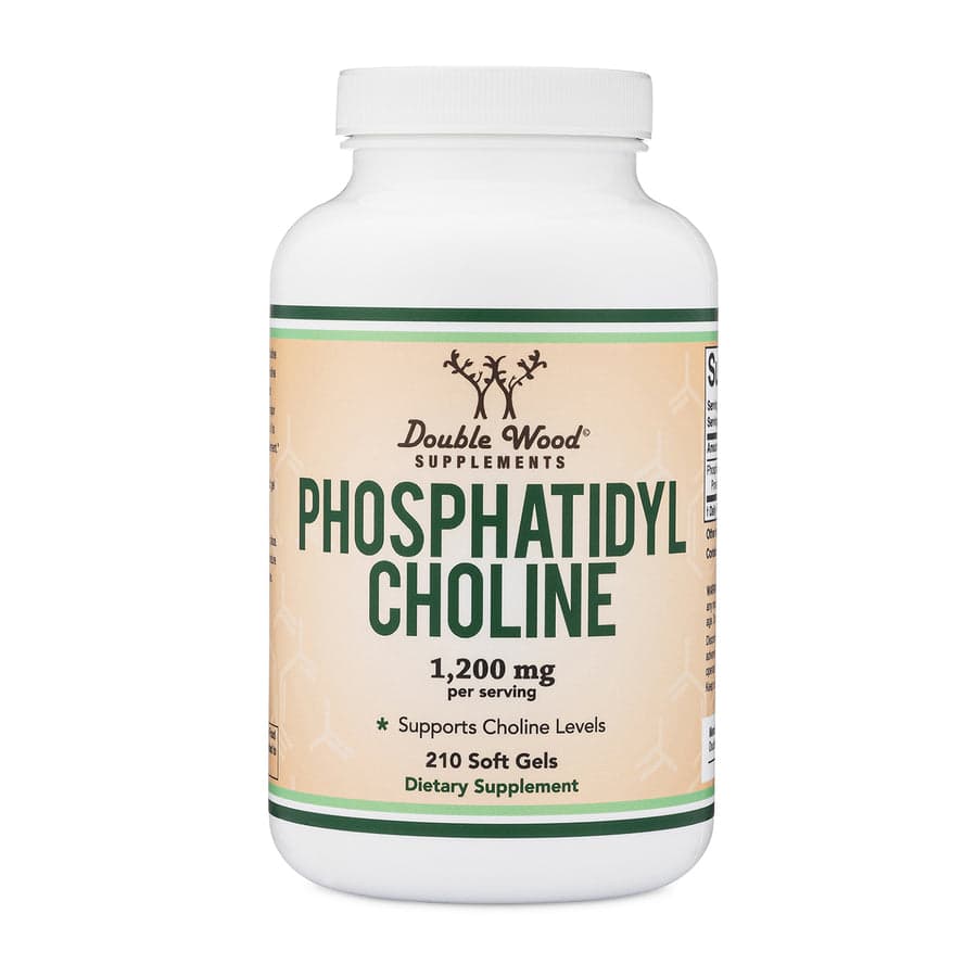 Double Wood - Phosphatidylcholine (фосфатидилхолин), 1200 мг, 210 мягких капсул