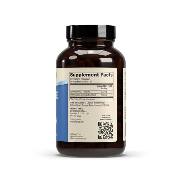 Dr. Mercola - Dr. Mercola, L-теанин с GABA (ГАМК), 180 капсул