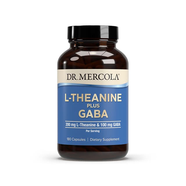 Dr. Mercola - Dr. Mercola, L-теанин с GABA (ГАМК), 180 капсул