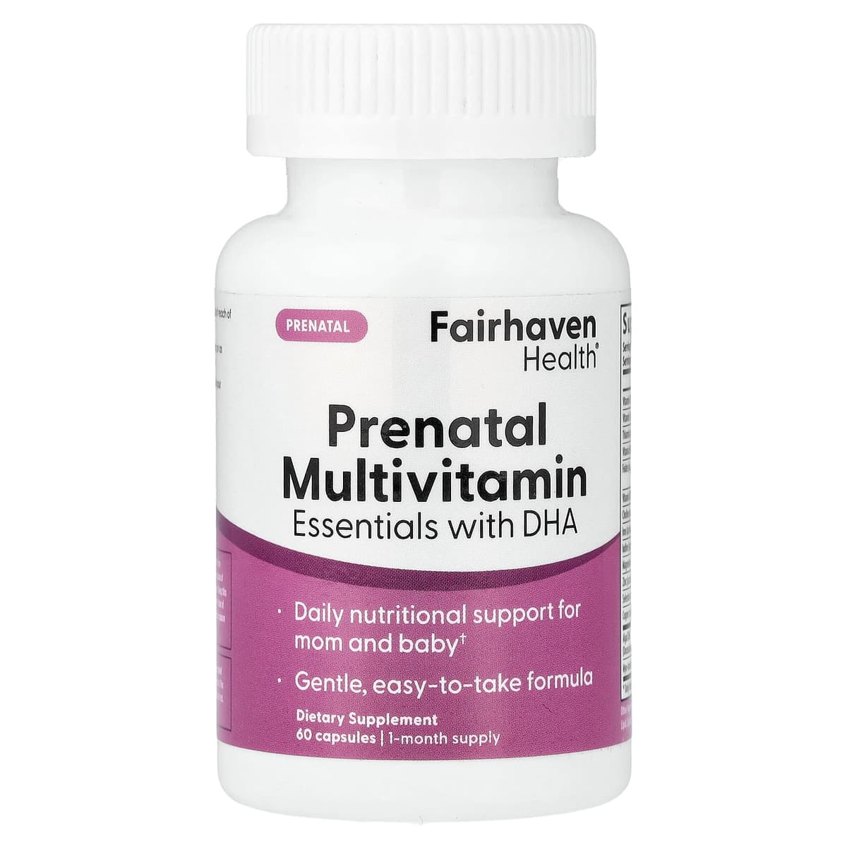 Fairhaven Health Prenatal Multivitamin, мультивитаминный комплекс для беременных с ДГК, лимонная эссенция, 60 капсул