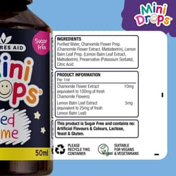 Natures Aid - Mini Drops Bed Time, капли для хорошего сна детям и младенцам от 3 месяцев, 50?мл