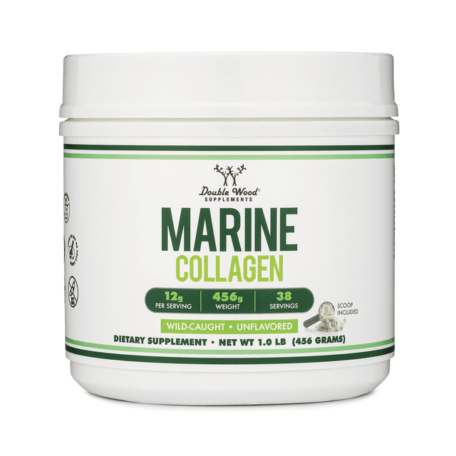 Double Wood - Marine Collagen Powder Wildcaught, 456 гр.