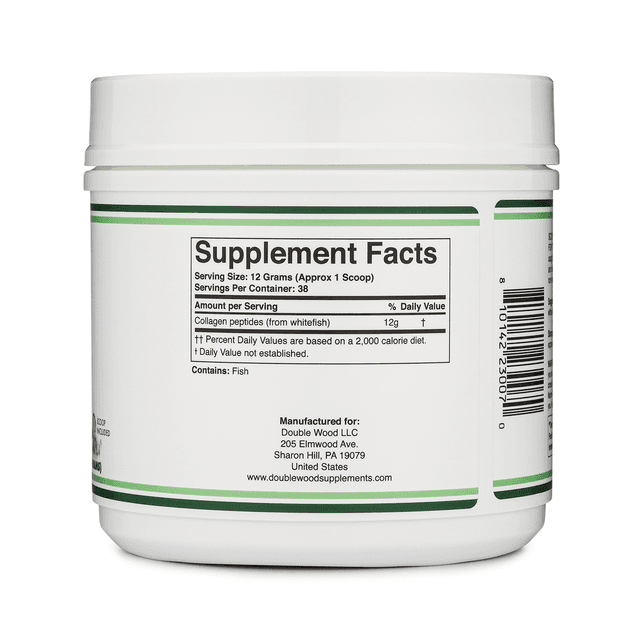 Double Wood - Marine Collagen Powder Wildcaught, 456 гр.