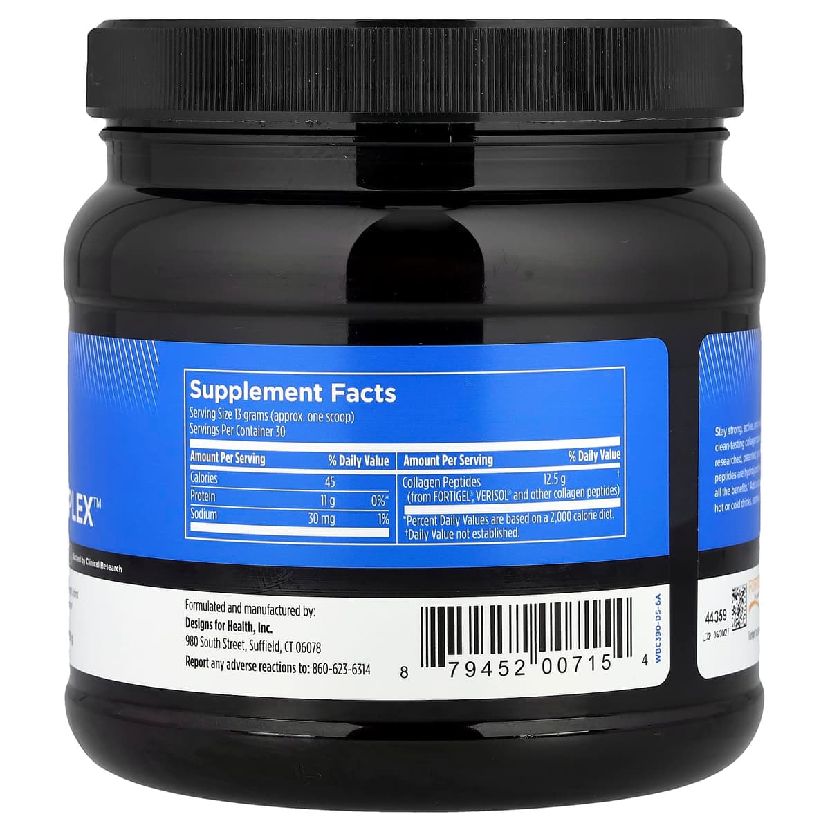 Designs For Health, Designs For Sport, Collagen Complex, 390 г (13,8 унции)