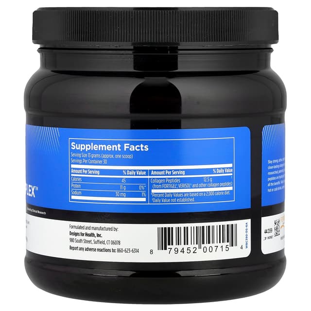 Designs For Health, Designs For Sport, Collagen Complex, 390 г (13,8 унции)