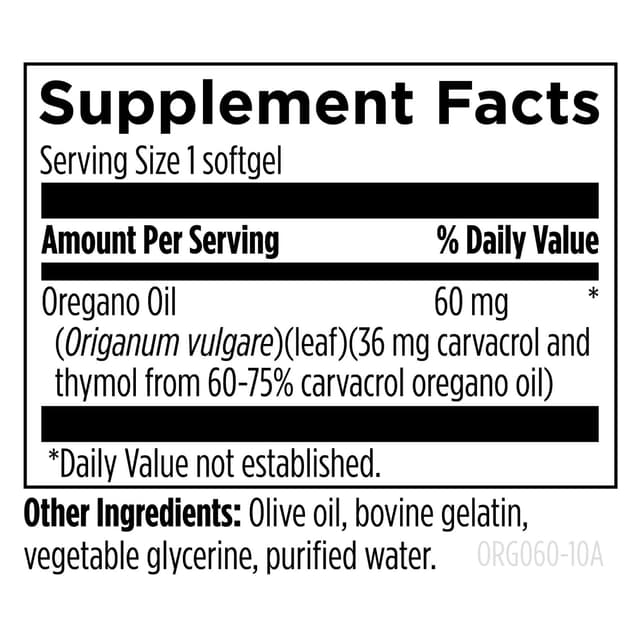 Designs for Health - Oil of Oregano, 60 капсул