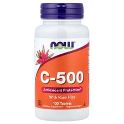 NOW Foods, C-500 с шиповником, 100 таблеток