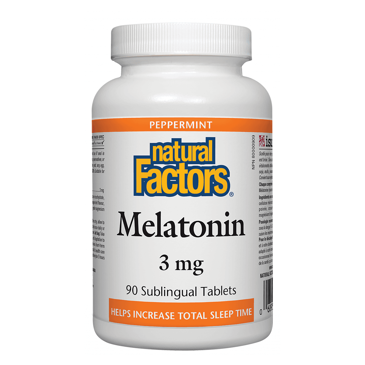 Natural Factors Melatonin, 3 мг, 90 таблеток
