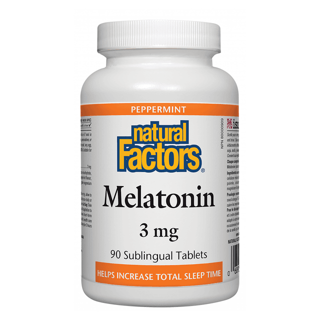 Natural Factors Melatonin, 3 мг, 90 таблеток