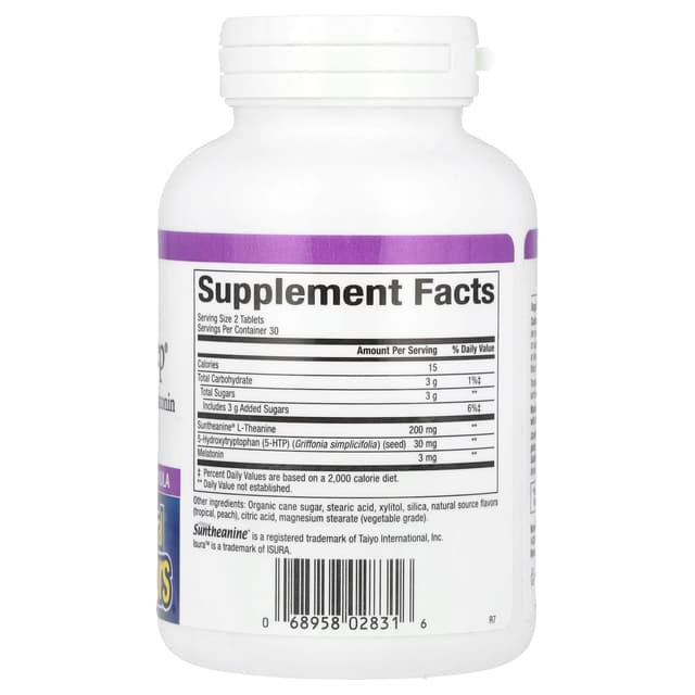 Natural Factors, Stress-Relax, Tranquil Sleep, 60 жевательных таблеток