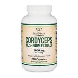 Double Wood - Cordyceps Mushroom Extract, Экстракт кордицепса, 1000 мг, 210 капсул