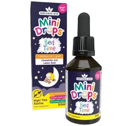 Natures Aid - Mini Drops Bed Time, капли для хорошего сна детям и младенцам от 3 месяцев, 50?мл