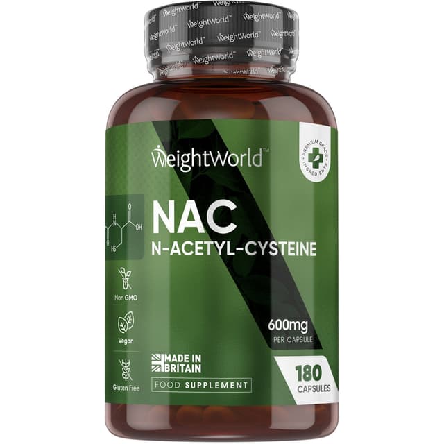 WeightWorld - NAC N-Acetyl Cysteine, 600 мг, 180 капсул