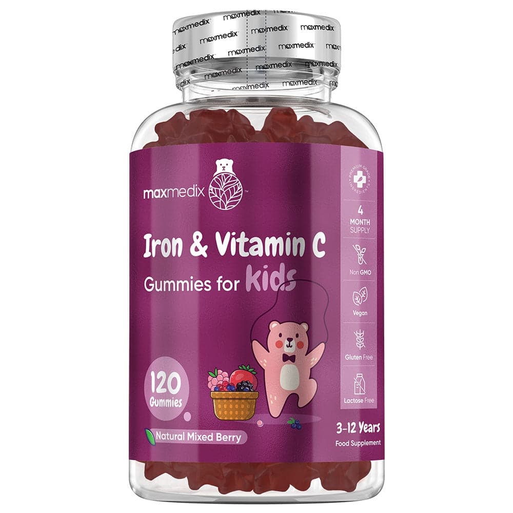 WeightWorld - Жевательные конфеты с Железом и Витамином C для детей, 120 шт