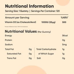 WeightWorld - Vitamin D3 Gummies for Kids, 1000 UI, 120 шт