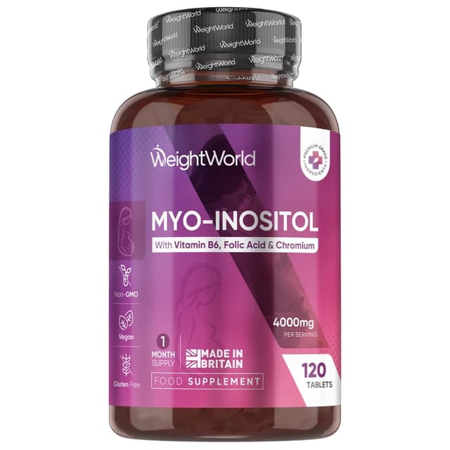 WeightWorld - Myo-Inositol, Мультивитамины для женщин с Мио Инозитолом, 4000 мг, 120 таблеток