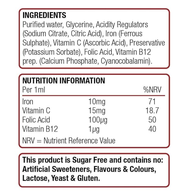 Natures Aid Iron Mini Drops для детей — жидкое железо для когнитивного развития, 50 мл, 10 мг на порцию