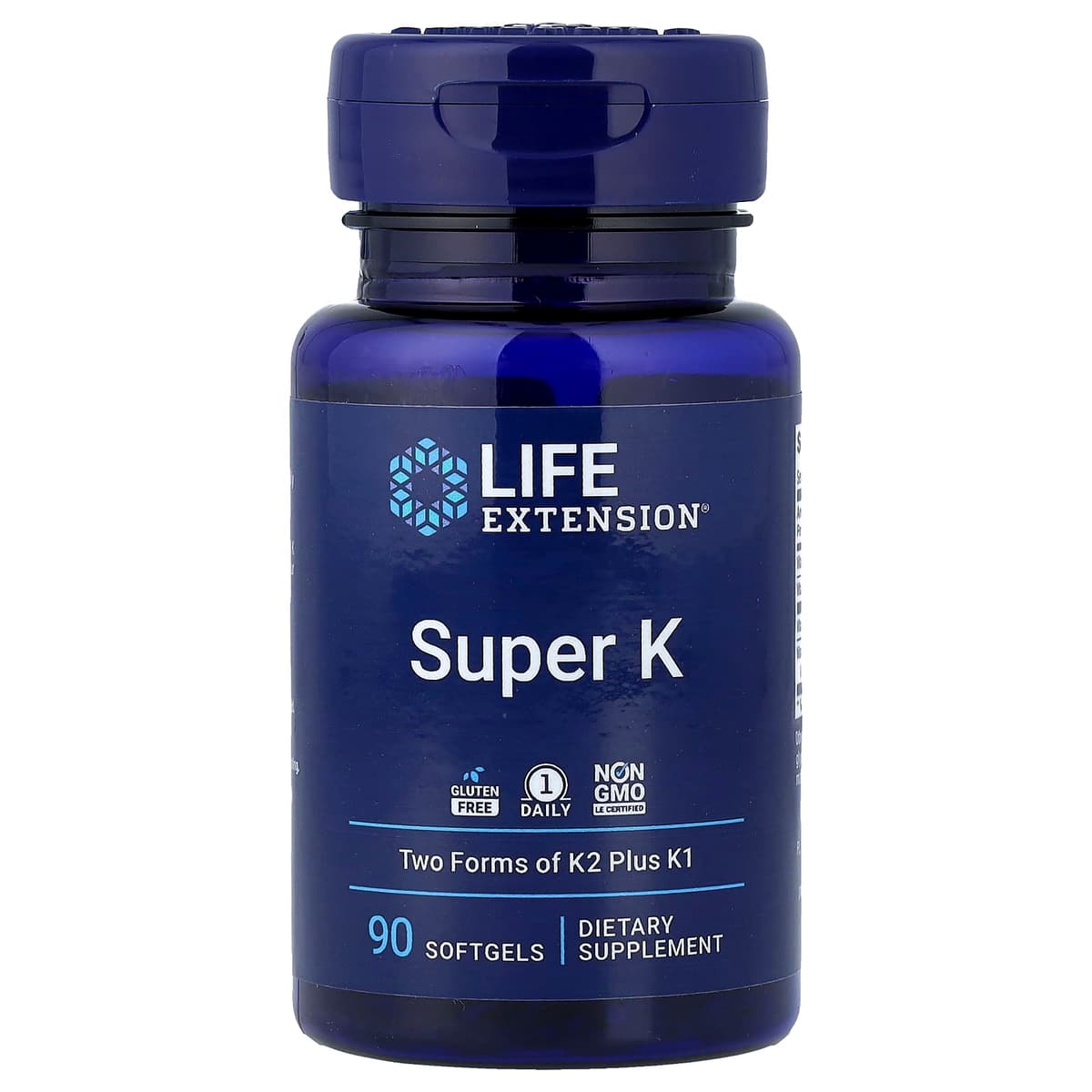 Life Extension, Super K, витамин K, 90 капсул