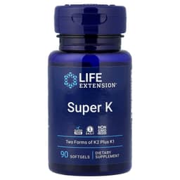 Life Extension, Super K, витамин K, 90 капсул