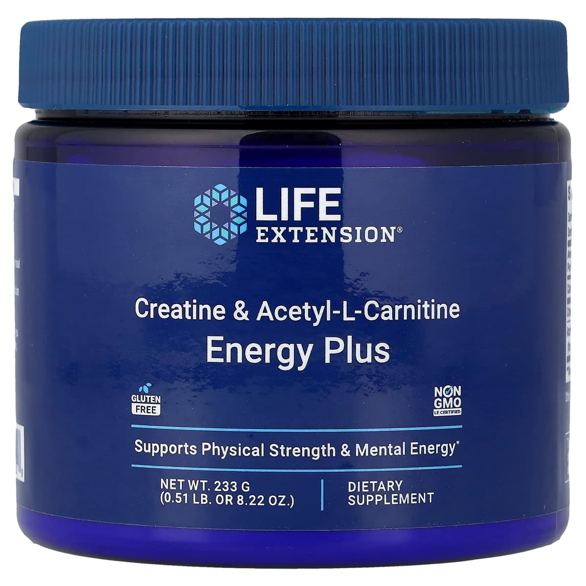 Life Extension, креатин и ацетил-L-карнитин, Energy Plus, 233 г (0,51 фунта)