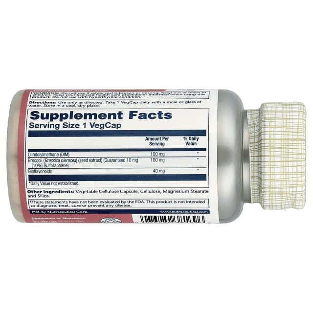 Solaray, DIM Supreme, 60 капсул