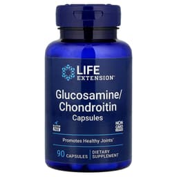 Life Extension, капсулы с глюкозамином и хондроитином, 90 капсул
