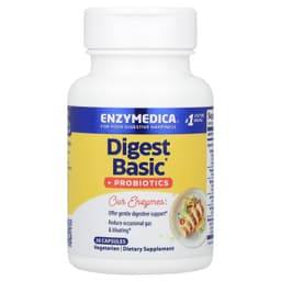 Enzymedica, Digest Basic, с пробиотиками, 30 капсул