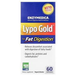 Enzymedica, Lypo Gold, добавка для переваривания жиров, 60 капсул