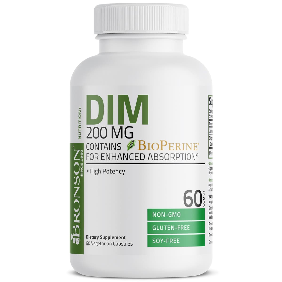 Bronson - DIM with BioPerine, 200 мг, 60 капсул