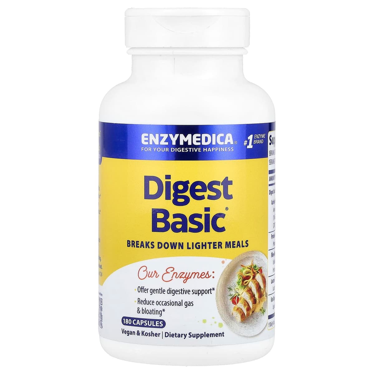 Enzymedica, Digest Basic (Улучшение пищеварения), 180 капсул