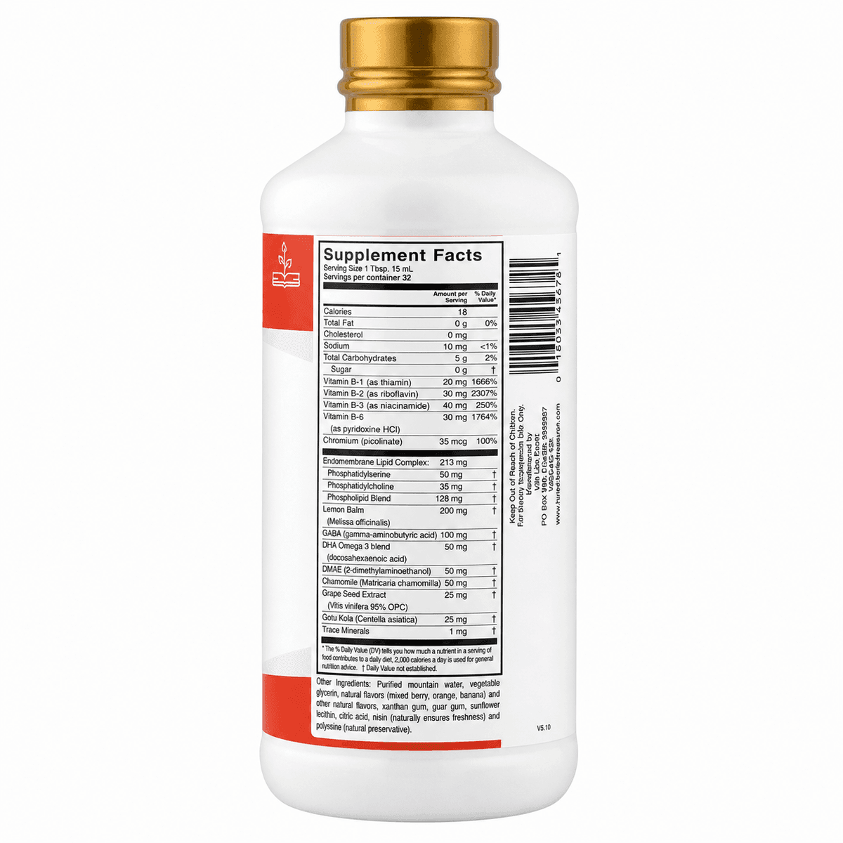 Buried Treasure, Added attention, жидкая добавка для усиления концентрации внимания, 480 ml для детей и взрослых