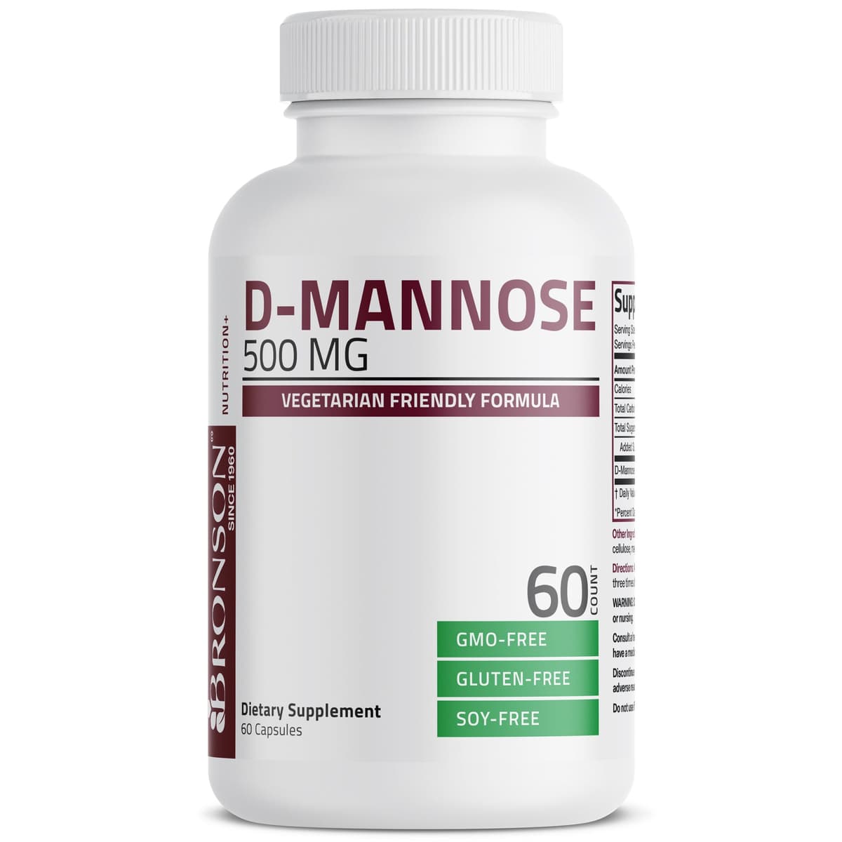 Bronson D-Mannose 500 мг, 60 капсул