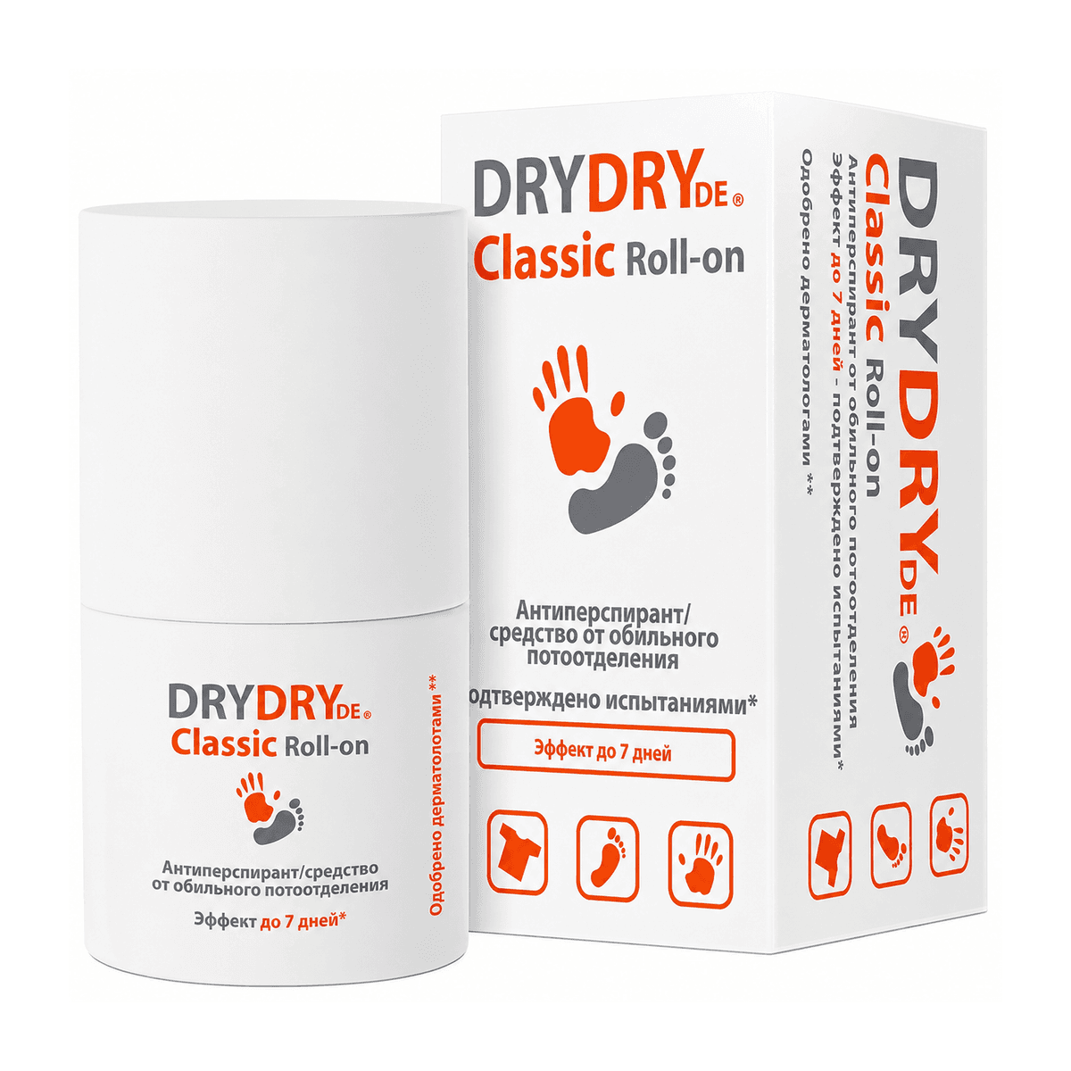 Антиперспирант - Dry dry de Classic roll-on, 35